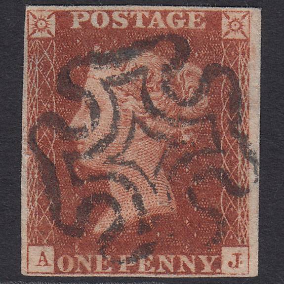 GB QV 1841 1d (Plate 20) SG8-B1(1) Const Var AJ FU Miss Imprimatur 4M MX