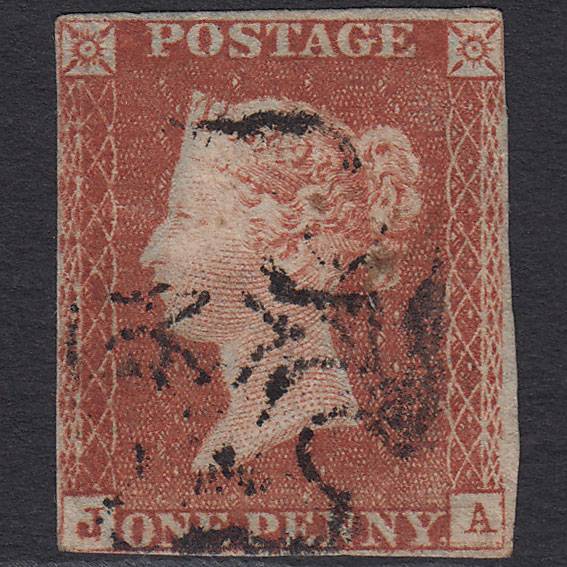 GB QV 1841 1d Pl 19 SG8-B1(1) Guidelines & Constant Variety JA GU nr 4M MX