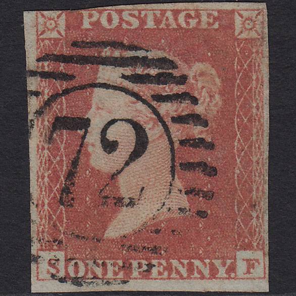 GB QV 1841 1d Red-brown (Plate 169) SG8-B2(1) SF GU nr 4M London D&S 72
