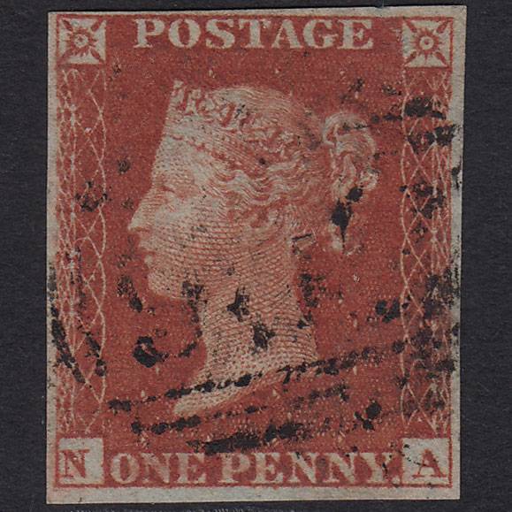 GB QV 1841 1d Red-brown (Plate 158) SG8-B2(1) NA FU 4 Margins