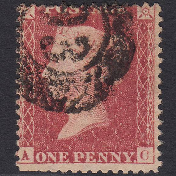 GB QV 1857 1d Pl 63 SG40-C10(1) AC GU Miss Imprimatur London D&S 93 93d2