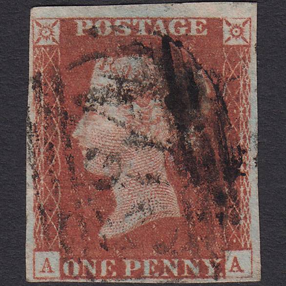 GB QV 1841 1d Pl 60 SG8-B1(1) FU Missing Imprimatur 4M Woodchurch 584