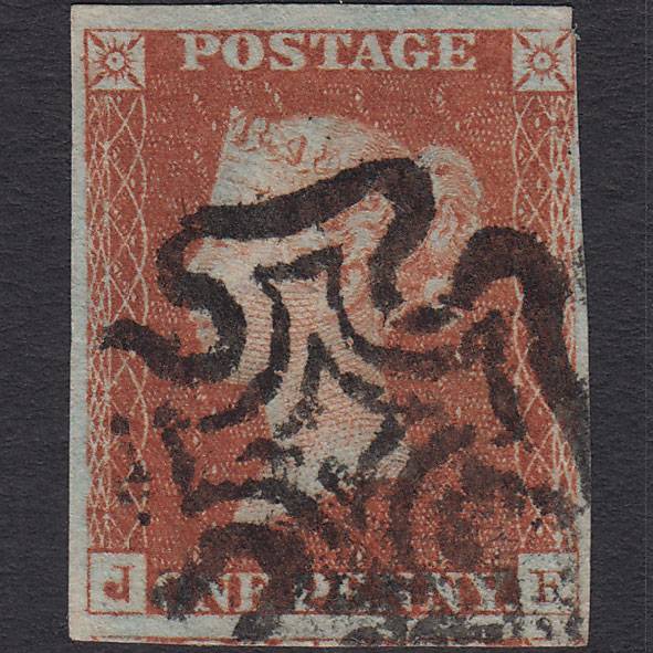 GB QV 1841 1d Red-brown (Plate 25) SG8-B1(1) JF FU nr 4 Margins MX