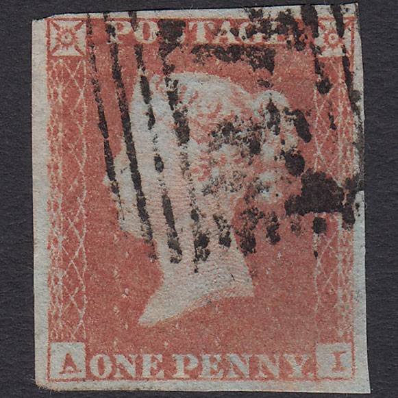 GB QV 1841 1d (Plate 101) SG8-B1(1) AI FU Missing Imprimatur 4M Scotland
