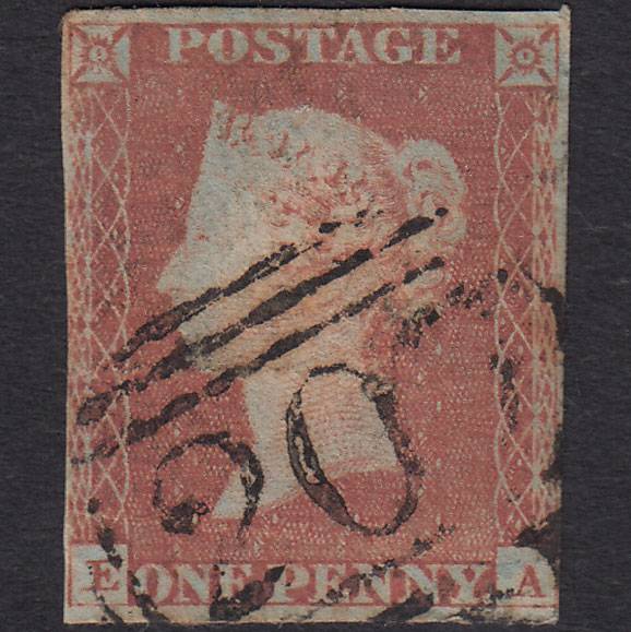 GB QV 1841 1d Red-brown (Plate 63) SG8-B1(1) EA GU nr 4M Clitheroe 207