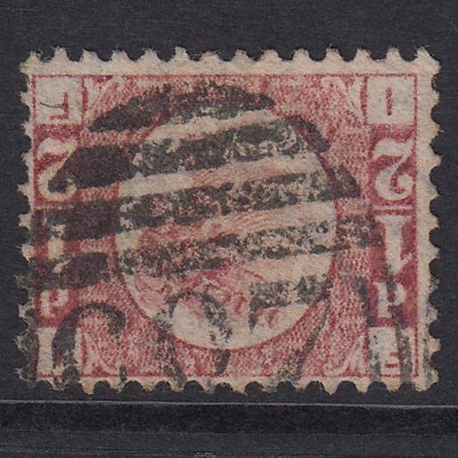 GB QV 1870 1/2d Rose-Red SG48wk-G4 Wmk Inverted & Reversed IF FU