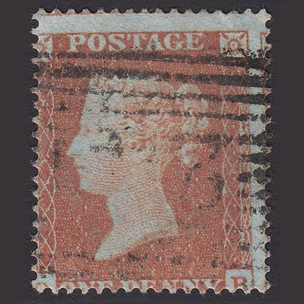 GB QV 1854 1d Red-brown (SG17) FU in Scotland C1