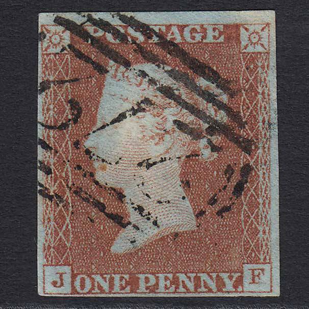 GB QV 1841 1d (Plate 45) (SG8) 'JF' VFU East Grinstead (272) 4 Margins