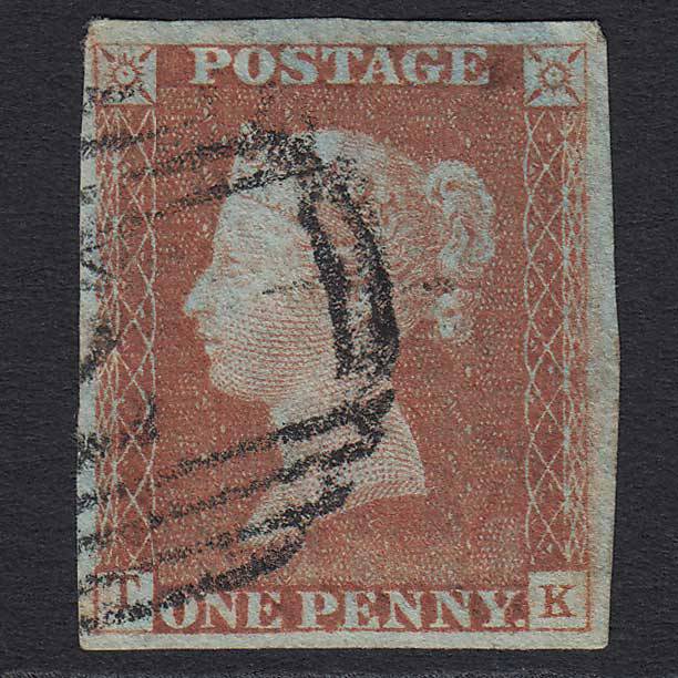 GB QV 1841 1d (Plate 59) (SG8) 'TK' FU Aberystwyth (2) 4M Light Cancel