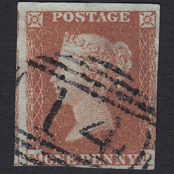 GB QV 1841 1d Red-brown (Plate 101) SG8-B1(1) MD GU Amersham 14