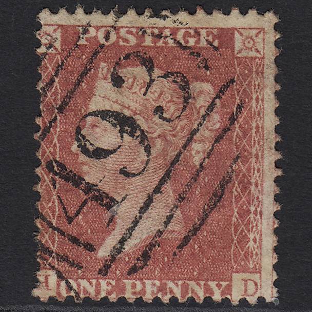 GB QV 1857 1d Rose-red (Plate 67) SG40-C10(1) HD GU Maidstone 493