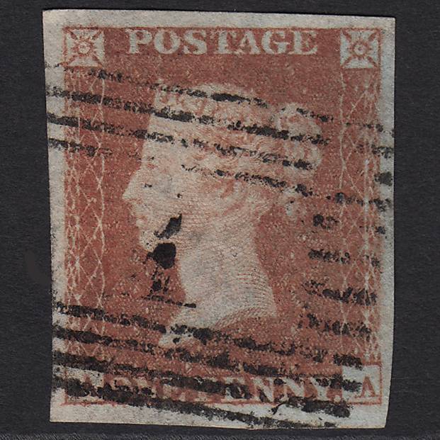 GB QV 1841 1d (Plate 91) SG8-B1(1) AA FU Aberdeen 1 4M Missing Imprimatur