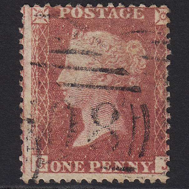 GB QV 1857 1d Rose-red (Plate 42) SG40-C10(1) GJ GU Misperf