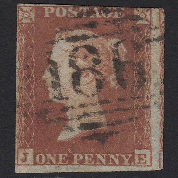 QV 1841 1d Red-brown (Plate 153) SG8-B2(1) JE GU Dublin 186