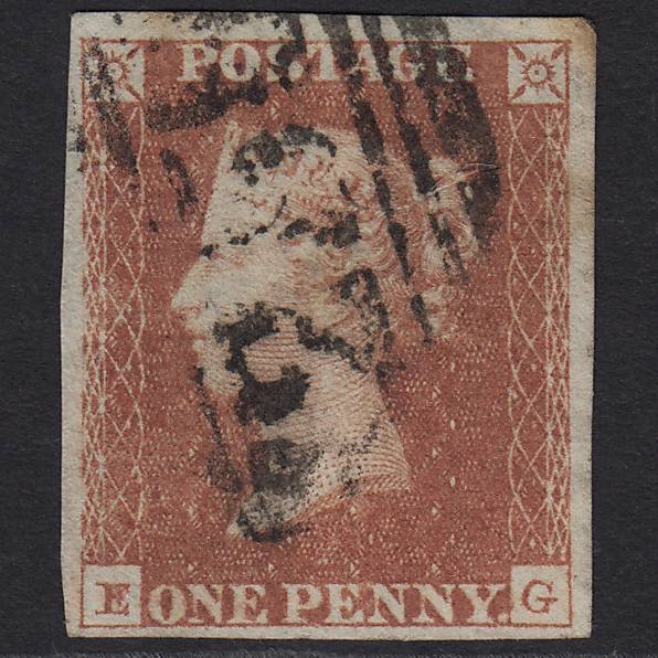 GB QV 1841 1d Red-brown (Plate 95) SG8-B1(1) EG GU 4 Margins