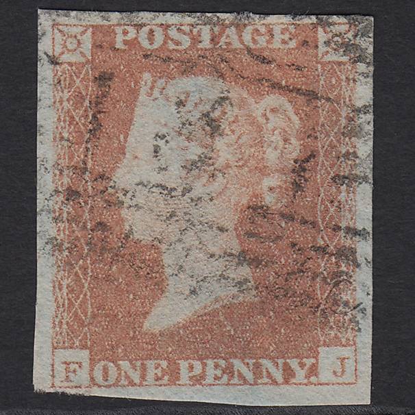 GB QV 1841 1d Red-brown Pl 101 SG8-B1(1) FJ GU 4 Margins Edinburgh 131