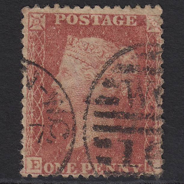 GB QV 1857 1d Rose-red (Plate 55) SG40-C10(1) EK GU London D&S WC16