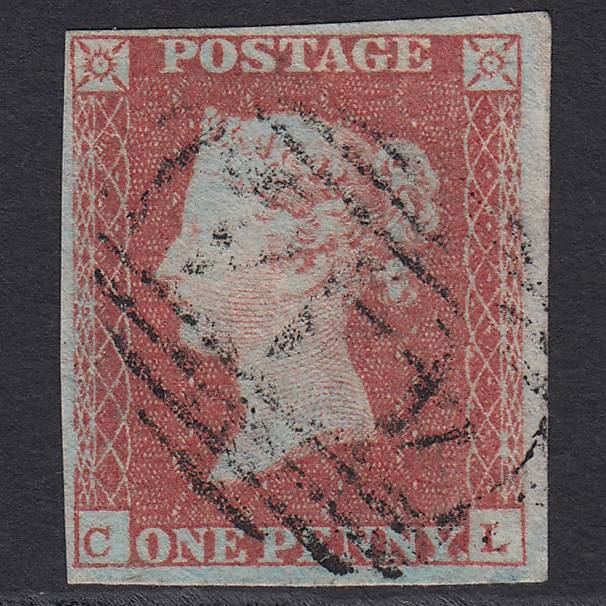 GB QV 1841 1d Red-brown Pl 89 SG8-B1(1) CL FU 4M Imperf Leamington 444