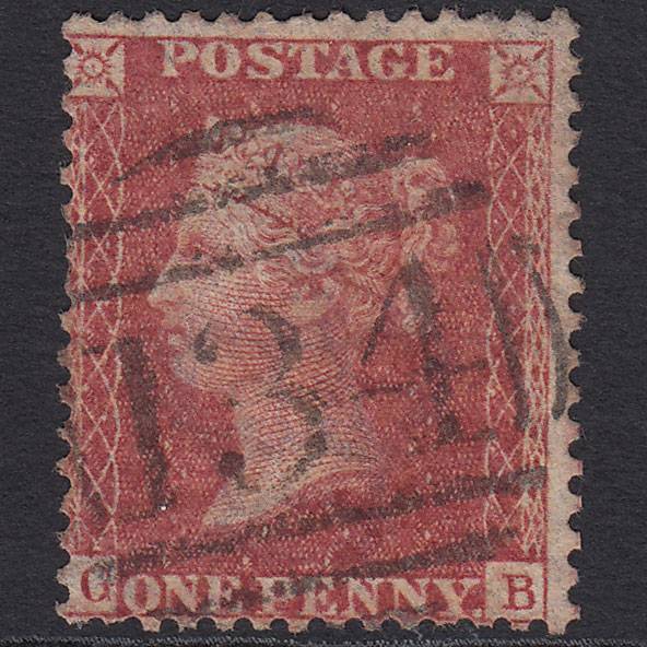GB QV 1857 1d Rose-red (Plate 57) SG40-C10(1) GB FU Bristol 134