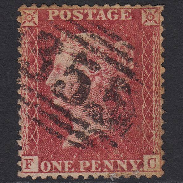 GB QV 1857 1d Pl 36 SG40-C10(1) FC GU Henley-on-thames 355 Well Centred