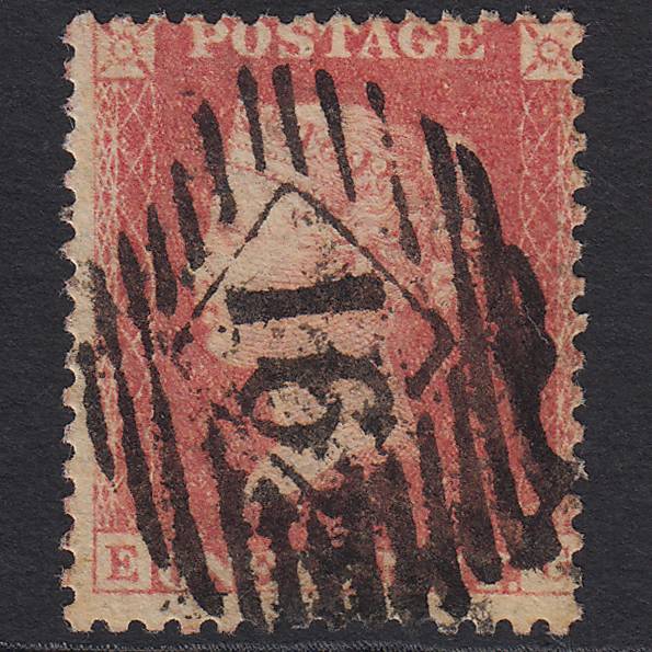 GB QV 1857 1d Pale Red Transitional (Plate 44) SGC9(3) EG GU London IS 16