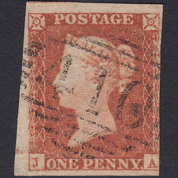 GB QV 1841 1d Red-brown (Plate 95) SG8-B1(1) JA FU 3 Margins Sligo 410