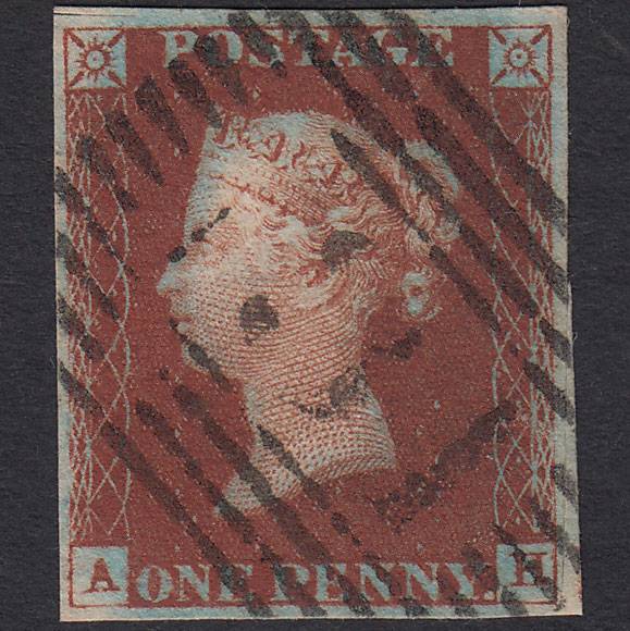 GB QV 1841 1d Pl 48 SG10-B1(4) AH FU Missing Imprimatur 4M Edinburgh 131