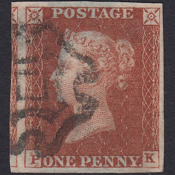 GB QV 1841 1d (Plate 31) SG8-B1(1) PK VFU 4M Plymouth Maltese Cross