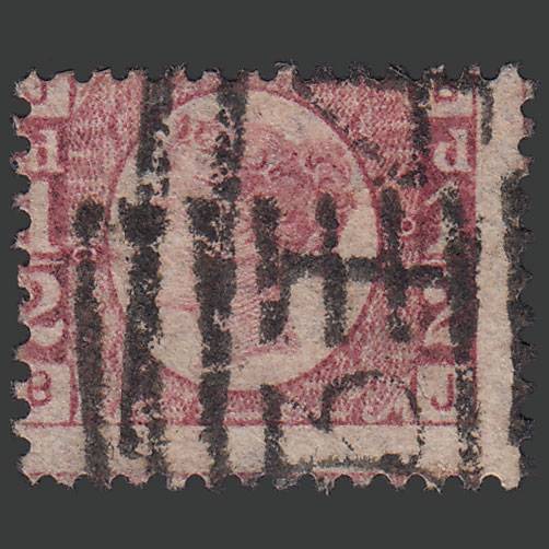 GB QV 1870 1/2d Rose-red (Plate 9) SG48-G4 BJ FU Fochabers 143 Misperf