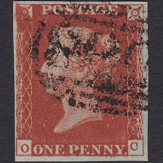 GB QV 1841 1d Red-brown (Plate 60) SG8-B1(1) OC FU 4 Margins