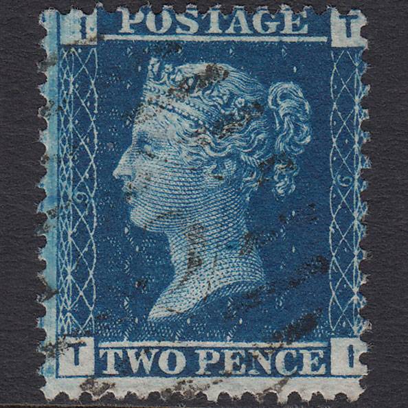 GB QV 1858 2d Blue (Plate 9) SG45-G2 TI VFU London IS 5