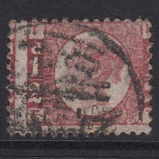 GB QV 1870 1/2d Rose-Red Plate 14 SG48-G4 FT GU NPB Cancel Misperf