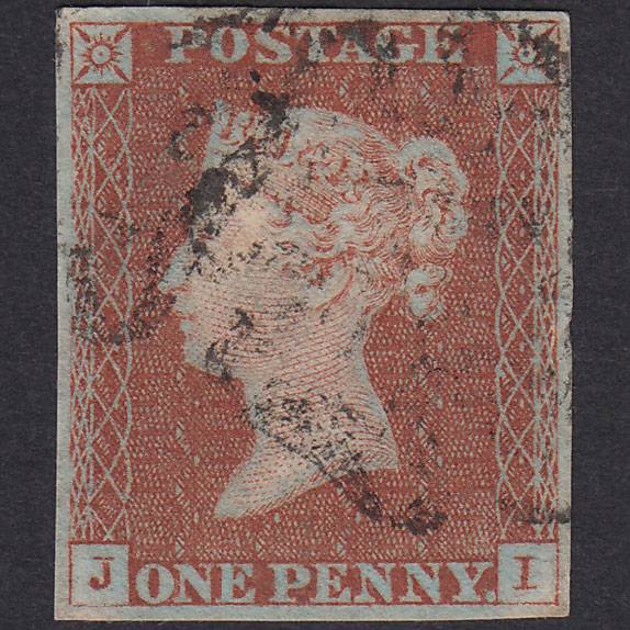GB QV 1841 1d Red-Brown Plate 29 SG8-B1(1) Ivory Head JI FU 4M MX