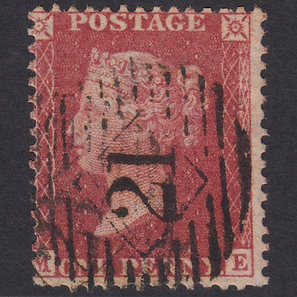 GB QV 1857 1d Rose-Red Plate 36 SG40-C10(1) ME GU London IS 21