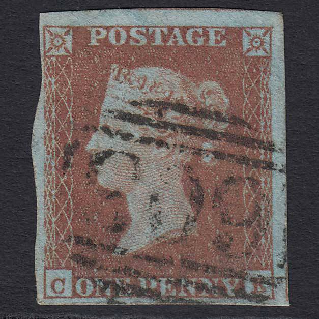 GB QV 1841 1d Red-brown (Plate 131) (SG8) 'CE' FU Oxford (603) 4 Margins
