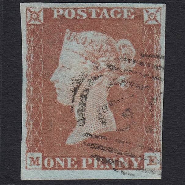 GB QV 1841 1d Red-brown (Plate 68) SG8-B1(1) ME VFU 4M Imperf