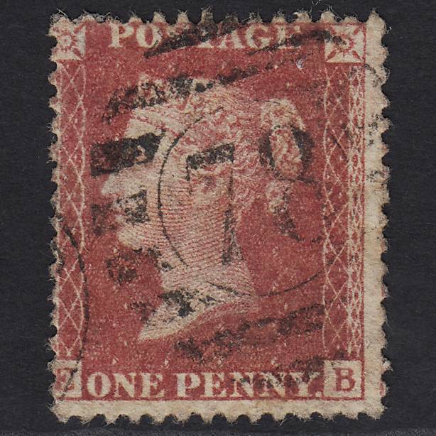 GB QV 1857 1d Rose-red (Plate 57) SG40-C10(1) EB GU London D&S 78