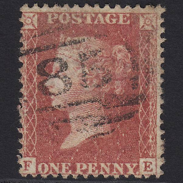 GB QV 1857 1d Rose-red (Plate 48) SG40-C10(1) FE GU
