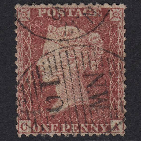 GB QV 1857 1d Rose-red (Plate 46) SG40-C10(1) CA FU London D&S NW10