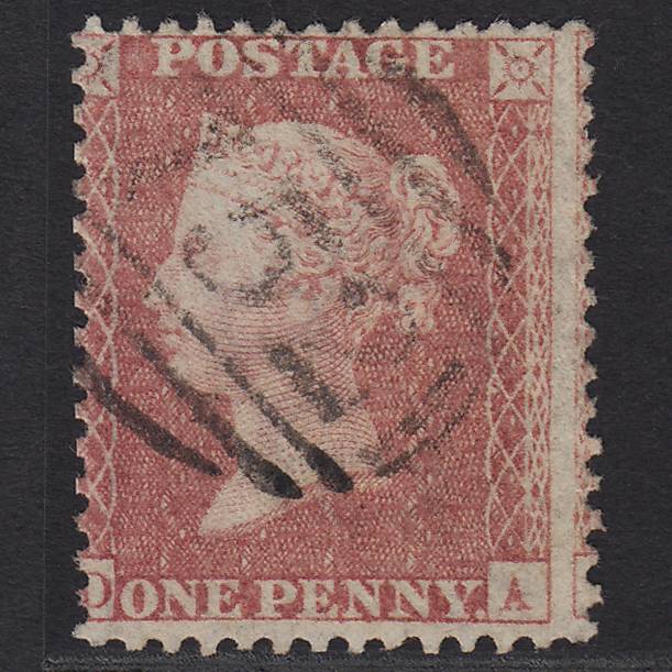 GB QV 1857 1d (Plate 56) SG40-C10(1) DA FU Stowmarket 752 Large Misperf