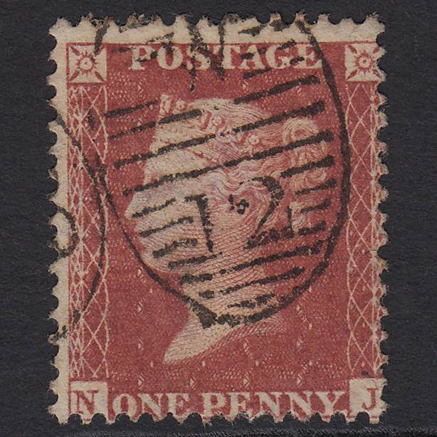 GB QV 1857 1d Rose-red (Plate 63) SG40-C10(1) NJ FU London D&S W12