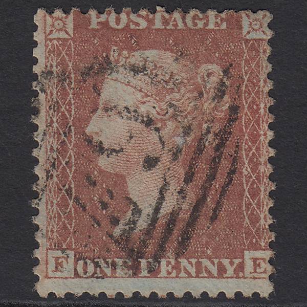 GB QV 1855 1d Red-brown (Plate 10) SG24-C3(1) FE GU