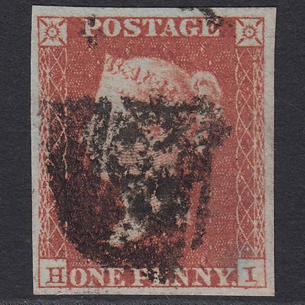 GB QV 1841 1d (Plate 98) SG8-B1(1) HI GU Missing Imprimatur 4M Imperf