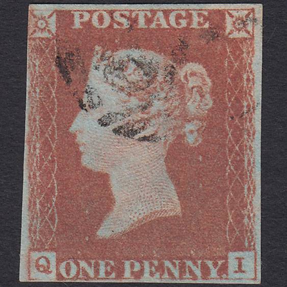GB QV 1841 1d Red-brown (Plate 74) SG8-B1(1) QI FU nr 4M Light Cancel