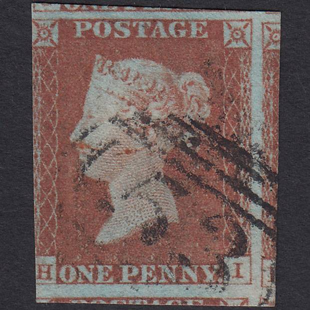 GB QV 1841 1d Red-brown (Plate 68) SG8-B1(1) HI FU 3 Margins Bath 53