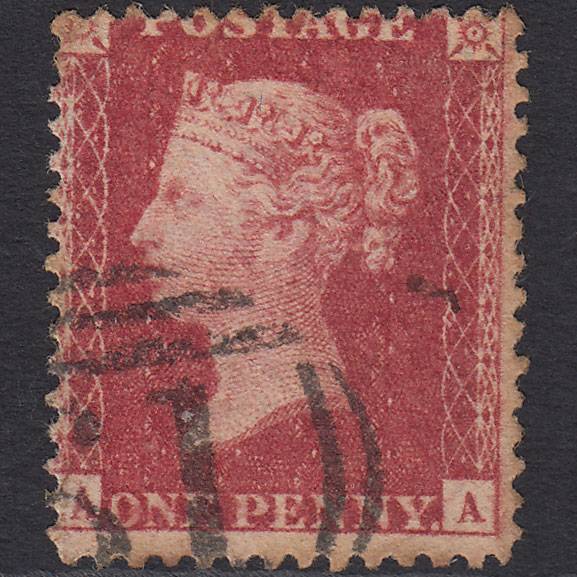 GB QV 1857 1d Rose-red (Plate 67) SG40-C10(1) AA GU Missing Imprimatur