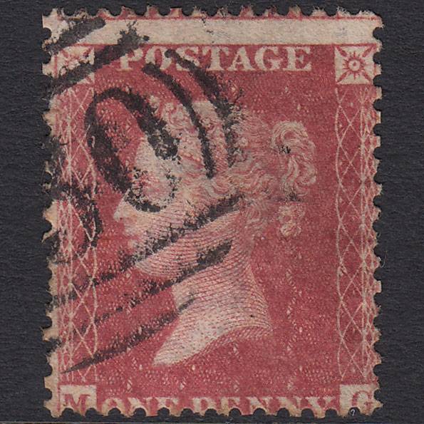 GB QV 1857 1d Rose-red (Plate 36) SG40-C10(1) MG GU Misperf
