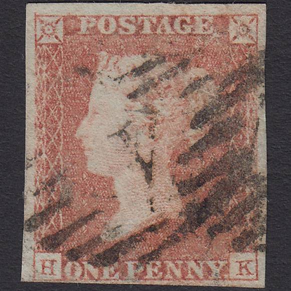 GB QV 1841 1d Red-brown (Plate 101) SG8-B1(1) HK GU 4M London IS Cancel