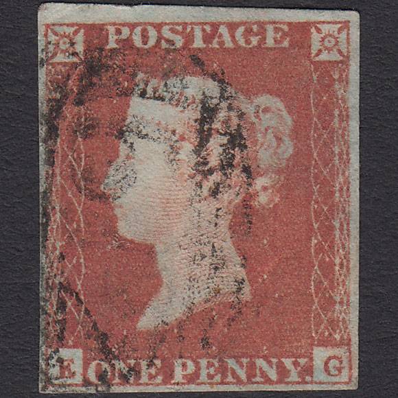 GB QV 1841 1d Red-brown (Plate 94) SG8-B1(1) EG GU Market Rasen 512