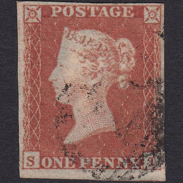 GB QV 1841 1d Pl 121 SG8-B1(1) SI FU Missing Imprimatur 4M Light Cancel
